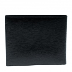 Pre Owned Montblanc Black Leather Westside Bifold Wallet