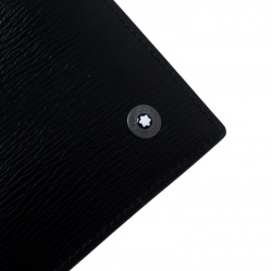 Pre Owned Montblanc Black Leather Westside Bifold Wallet