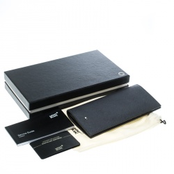 Montblanc Grey Leather Sartorial 6CC Long Wallet