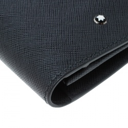 Montblanc Grey Leather Sartorial 6CC Long Wallet