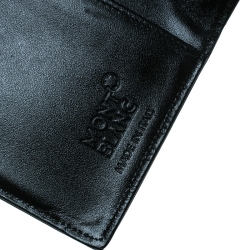 Pre Owned Montblanc Black Leather Business Card Holder