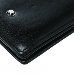 Pre Owned Montblanc Black Leather Business Card Holder