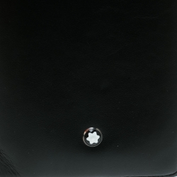 Pre Owned Montblanc Black Leather Business Card Holder