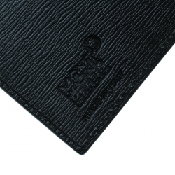 Pre Owned Montblanc Black Leather Westside Business Card Holder