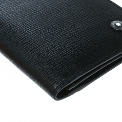 Pre Owned Montblanc Black Leather Westside Business Card Holder