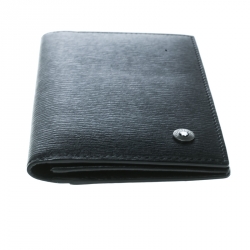 Pre Owned Montblanc Black Leather Westside Business Card Holder
