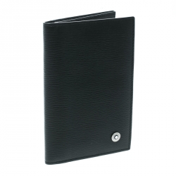 Pre Owned Montblanc Black Leather Westside Business Card Holder