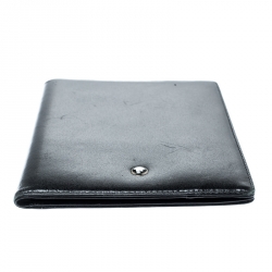 Pre Owned Montblanc Black Leather Meisterstuck Passport Holder