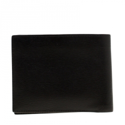 Pre Owned Montblanc Black Leather Bifold Wallet