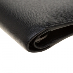Pre Owned Montblanc Black Leather Bifold Wallet