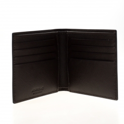 Pre Owned Montblanc Dark Brown Leather Bifold Wallet