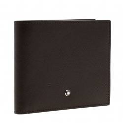 Pre Owned Montblanc Dark Brown Leather Bifold Wallet