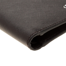 Pre Owned Montblanc Dark Brown Leather Bifold Wallet