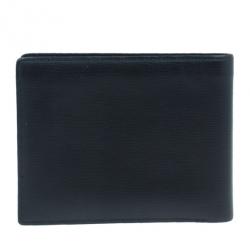 مملوكة مسبقًا محفظة مون بلان ويستسايد مع كليب للنقود جلد سوداء