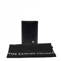 Pre Owned Montblanc Black Leather Westside Business Card Holder