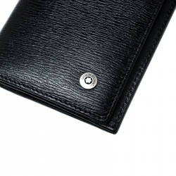 Pre Owned Montblanc Black Leather Westside Business Card Holder