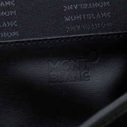 Mont Blanc Black Nylon and Leather NightFlight Messenger Bag