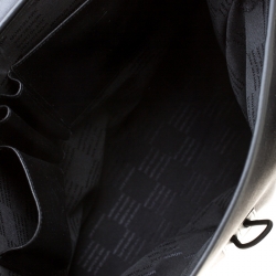 Mont Blanc Black Nylon and Leather NightFlight Messenger Bag