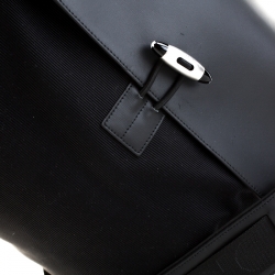 Mont Blanc Black Nylon and Leather NightFlight Messenger Bag