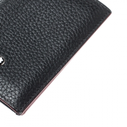 Pre Owned Montblanc Black Leather Business Card Holder
