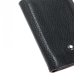 Pre Owned Montblanc Black Leather Business Card Holder