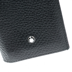 Pre Owned Montblanc Black Leather Business Card Holder