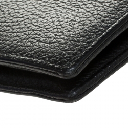 Pre Owned Montblanc Black Leather Meisterstuck Bifold Wallet