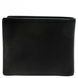 Pre Owned Montblanc Black Leather Meisterstuck Bifold Wallet