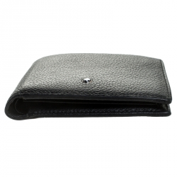 Pre Owned Montblanc Black Leather Meisterstuck Bifold Wallet