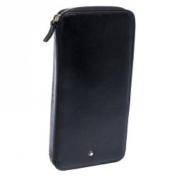 Pre Owned Montblanc Black Leather 13CC Sartorial Travel Wallet