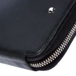 Pre Owned Montblanc Black Leather 13CC Sartorial Travel Wallet