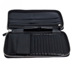 Pre Owned Montblanc Black Leather 13CC Sartorial Travel Wallet