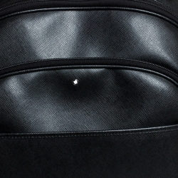 Montblanc Black Leather Extreme Rucksacks 3 Components Backpack              