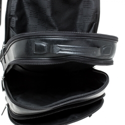 Montblanc Black Leather Extreme Rucksacks 3 Components Backpack              