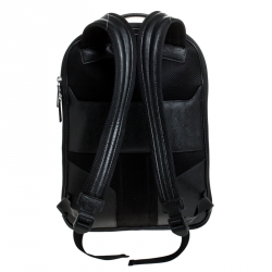 Montblanc Black Leather Extreme Rucksacks 3 Components Backpack              