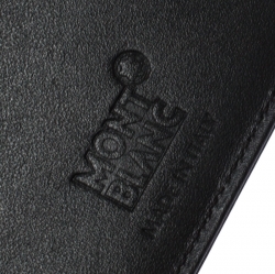 Pre Owned Montblanc Black Leather Meisterstuck Bifold Wallet