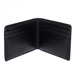 Pre Owned Montblanc Black Leather Meisterstuck Bifold Wallet