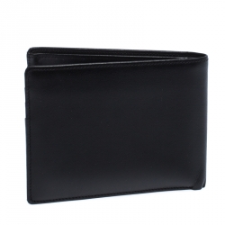 Pre Owned Montblanc Black Leather Meisterstuck Bifold Wallet