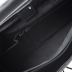 Pre Owned Montblanc Black Leather and Nylon Briefcase