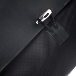 Pre Owned Montblanc Black Leather and Nylon Briefcase