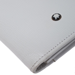 Montblanc White Leather Meisterstuck Card Holder