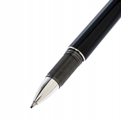 Pre Owned Montblanc Black Leather West Side Bifold Wallet and Montblanc Skywalker Pen Set