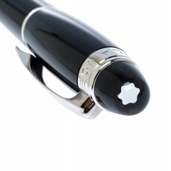 Pre Owned Montblanc Black Leather West Side Bifold Wallet and Montblanc Skywalker Pen Set