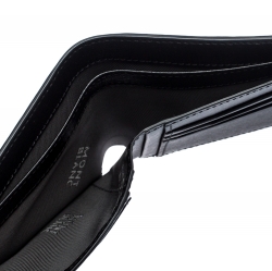 Pre Owned Montblanc Black Leather West Side Bifold Wallet and Montblanc Skywalker Pen Set