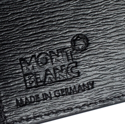 Pre Owned Montblanc Black Leather West Side Bifold Wallet and Montblanc Skywalker Pen Set
