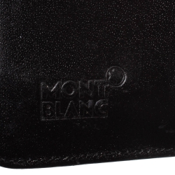 Pre Owned Montblanc Black Leather Meisterstuck Compact Wallet