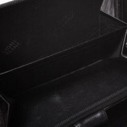 Pre Owned Montblanc Black Leather Meisterstuck Compact Wallet