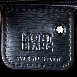 Montblanc Black Leather 4810 Westside Single Gusset Briefcase 