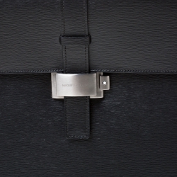 Montblanc Black Leather 4810 Westside Single Gusset Briefcase 
