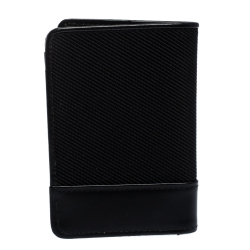 Pre Owned Montblanc Black Fabric and Leather Nightflight Cardholder